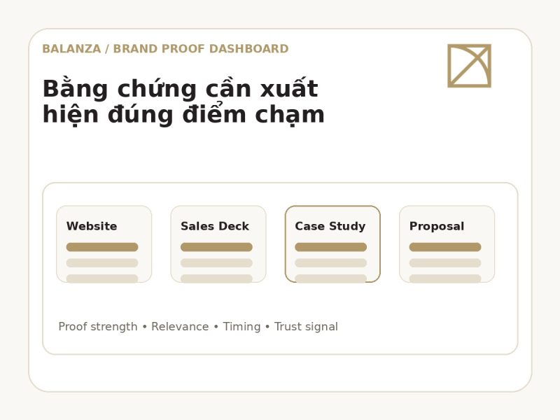 Dashboard bằng chứng thương hiệu cho doanh nghiệp SME