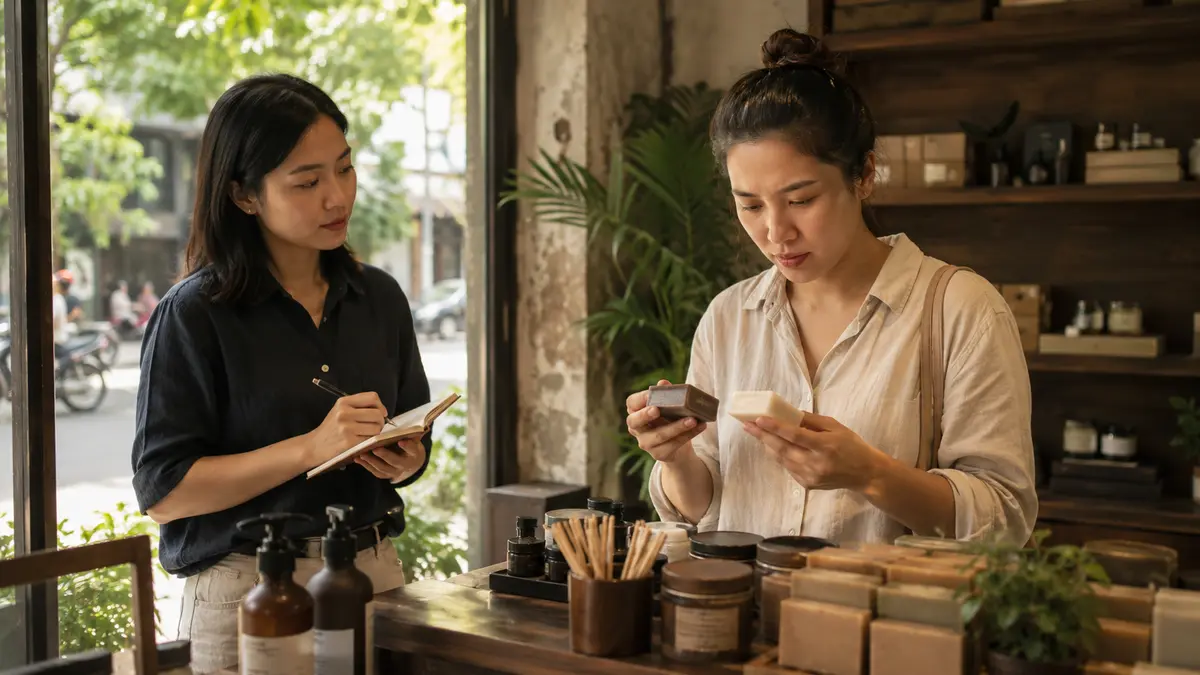 Nhà nghiên cứu quan sát hành vi khách hàng trong bối cảnh thực tế