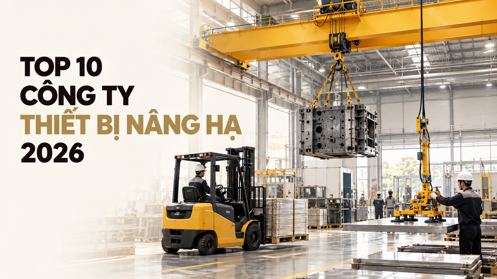 Top 10 công ty cung cấp thiết bị nâng hạ cho nhà máy và kho tại Việt Nam đáng tham khảo 2026