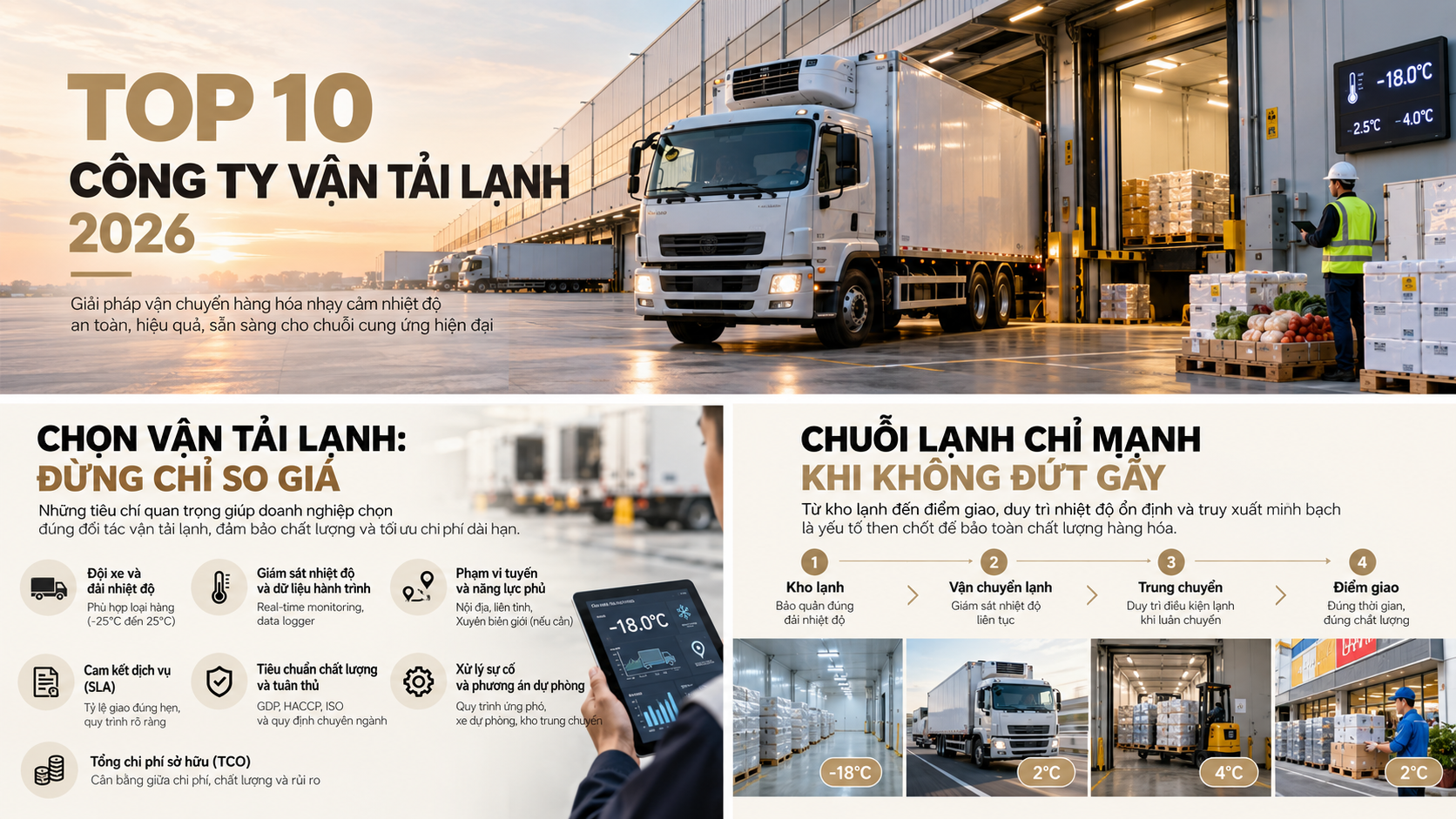 Top 10 công ty vận tải hàng lạnh tại Việt Nam đáng tham khảo 2026